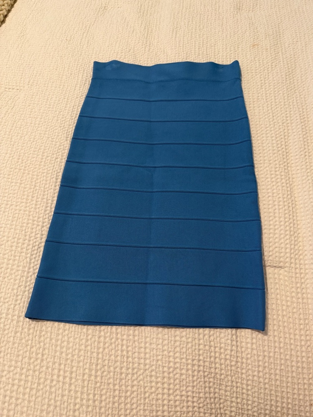 BCBGMaxAzria Teal-Blue Bandage Pencil Skirt